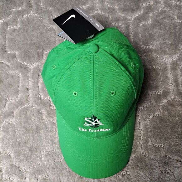 Nike Green Golf Cap ADULT SIZE OSFM sa the tradition strapback windproof hat nwt - Picture 3 of 9